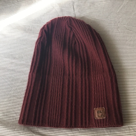 A maroon beanie and and dark green beanie - Picture 1 of 4